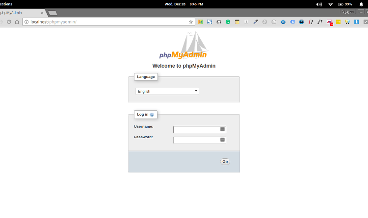 mamp phpmyadmin url