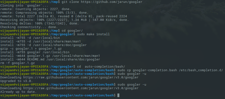 googler-installation